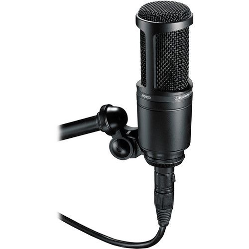 오디오테크니카 Audio-Technica AT2020 Cardioid Condenser Microphone (Black)