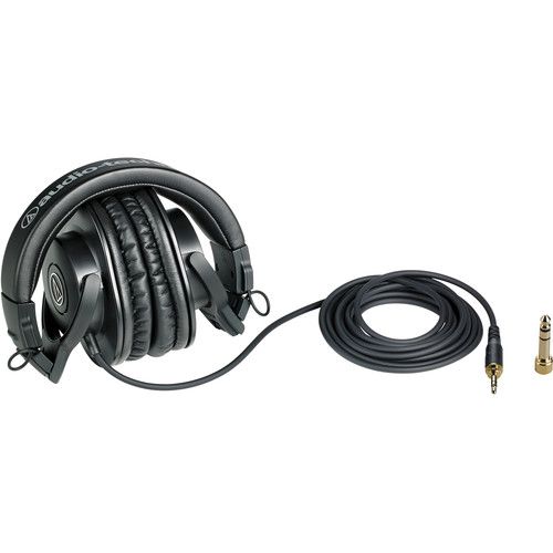 오디오테크니카 Audio-Technica ATH-M30x Closed-Back Monitor Headphones (Black)