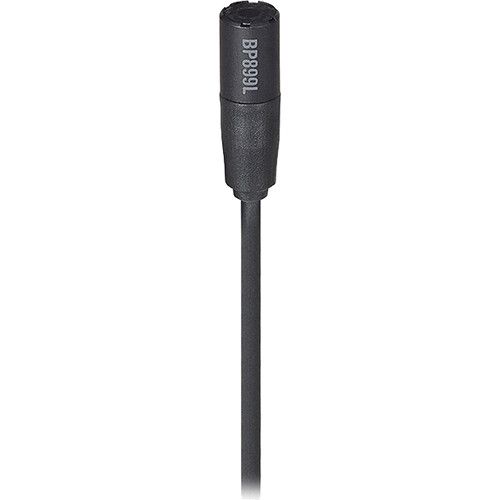 오디오테크니카 Audio-Technica BP899LcH Subminiature Omnidirectional Lavalier Microphone (Black, Low-Sensitivity, cH-Style Connector)