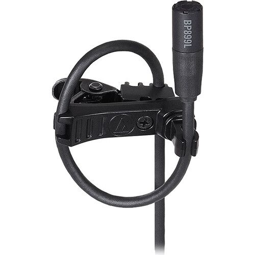오디오테크니카 Audio-Technica BP899LcH Subminiature Omnidirectional Lavalier Microphone (Black, Low-Sensitivity, cH-Style Connector)