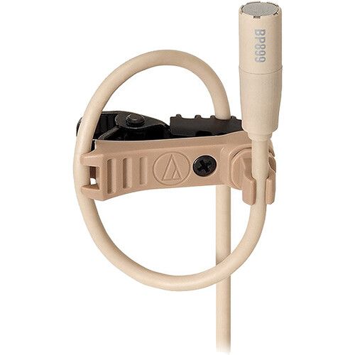 오디오테크니카 Audio-Technica BP899c-TH Subminiature Omnidirectional Lavalier Microphone (Theater-Beige, Unterminated)