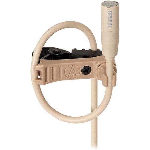 오디오테크니카 Audio-Technica BP899LcW-TH Subminiature Omnidirectional Lavalier Microphone (Theater-Beige, Low-Sensitivity, cW-Style Connector)