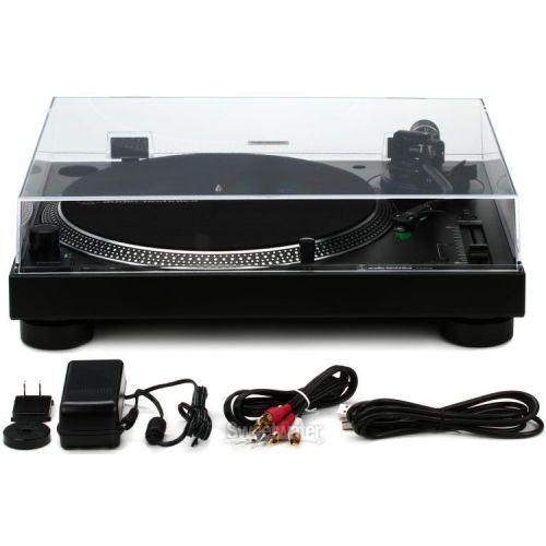 오디오테크니카 Audio-Technica AT-LP120XUSB-BK Direct Drive Turntable with USB Pair - Black