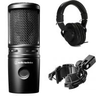 Audio-Technica AT2020USB-X Cardioid Condenser USB Microphone Podcast Bundle