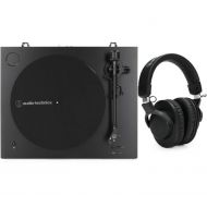 Audio-Technica AT-LP3XBT-BK Fully Automatic Wireless Belt-drive Turntable with Headphones - Black