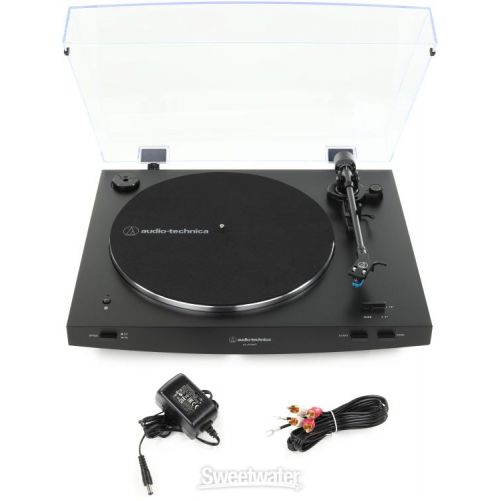 오디오테크니카 Audio-Technica AT-LP3XBT-BK Fully Automatic Wireless Belt-drive Turntable with Headphones - Black