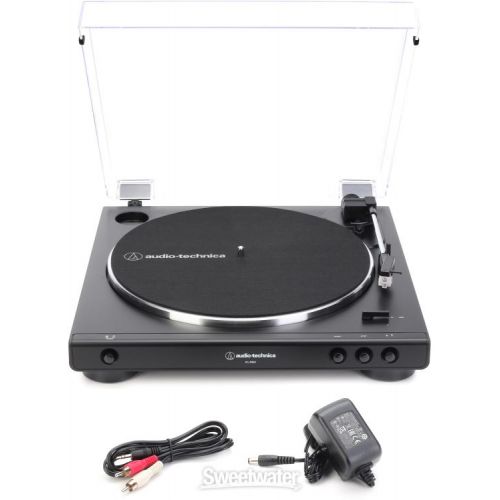 오디오테크니카 Audio-Technica AT-LP60X Black Automatic Belt-Drive Turntable with 4.5