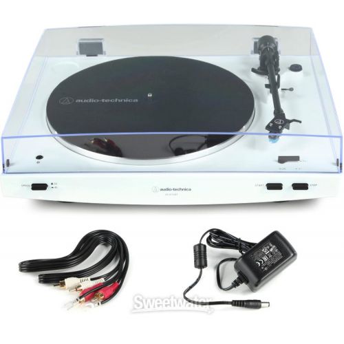 오디오테크니카 Audio-Technica AT-LP3XBT-WH Fully Automatic Wireless Belt-drive Turntable and Headphones - White