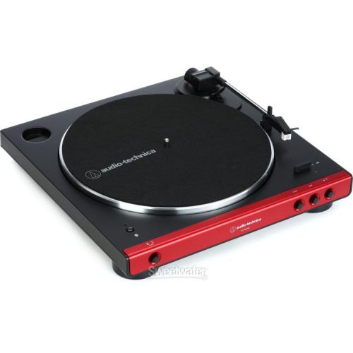 오디오테크니카 Audio-Technica AT-LP60XBT Wireless Belt-Drive Turntable with Bluetooth - Red