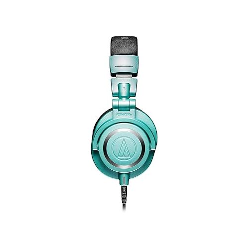 오디오테크니카 Audio-Technica ATH-M50xIB Professional Studio Monitor Headphones, Ice Blue (Renewed)