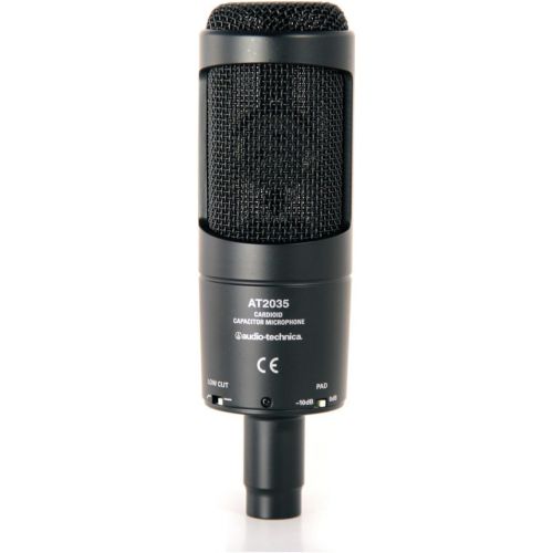 오디오테크니카 Audio-Technica AT2035 Condenser Mic + Pop Filter + Mic Stand + XLR Cable