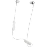 Audio-Technica ATH-CK200BT Bluetooth Wireless In-Ear Headphones with In-Line Mic & Control, White