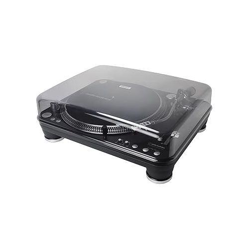 오디오테크니카 Audio-Technica ATLP1240USBXP Direct-Drive Professional DJ Turntable (USB & Analog), Black, Selectable 33 -1/3, 45, and 78 RPM Speeds, High-torque, Multipole Motor, Convert Vinyl to Digital