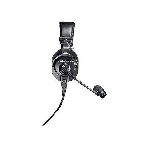 오디오테크니카 Audio-Technica BPHS1 Broadcast Stereo Headset with Dynamic Cardioid Boom Mic (Renewed)