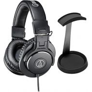 Audio-Technica ATH-M30X Monitor Headphones (Black) Bundle with Knox Gear Aluminum Stand (2 Items)
