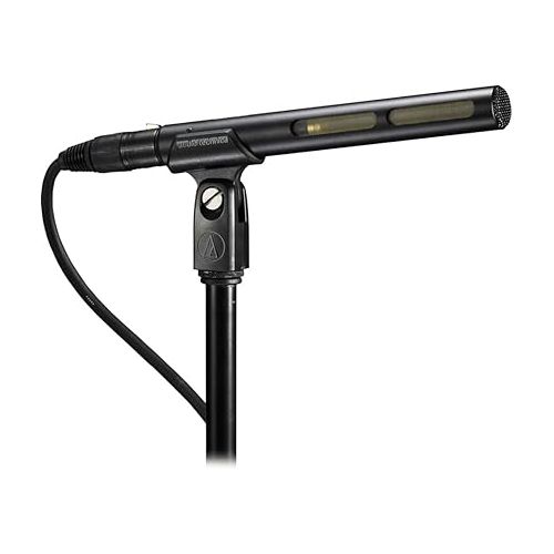 오디오테크니카 Audio-Technica AT875R Short Shotgun Microphone with Shockmount + Windshield + 20ft XLR Microphone Cable + Cleaning Cloth (5 Items)