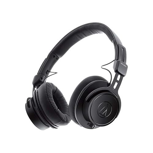 오디오테크니카 Audio-Technica ATH-M60X On-Ear Closed-Back Dynamic Professional Studio Monitor Headphones Black