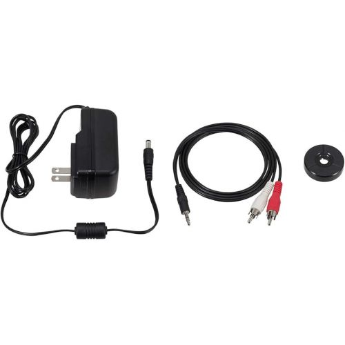 오디오테크니카 Audio-Technica AT-LP60XBT-BK Fully Automatic Bluetooth Belt-Drive Turntable Bundle with Hyperion Vacuum Tube Bluetooth 5.0 Speaker System (2 Items)