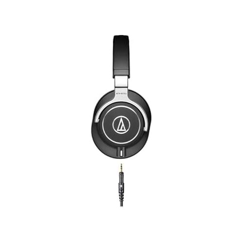 오디오테크니카 Audio-Technica ATH-M70x Dynamic Studio Monitor Headphones with Case, 6Ave Cleaning Kit, and 1-Year Extended Warranty