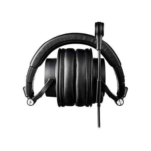 오디오테크니카 Audio-Technica ATH-M50xSTS StreamSet Headset with XLR and 3.5mm Connectors Bundled with Headphone Case + Cleaning Cloth (3 Items)