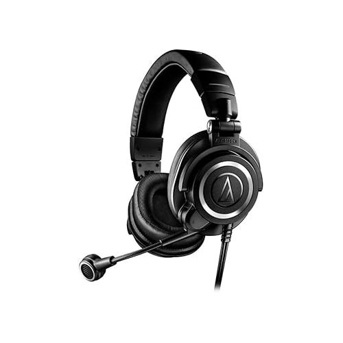 오디오테크니카 Audio-Technica ATH-M50xSTS-USB StreamSet Streaming Headset,Black (Renewed)