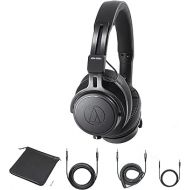 Audio-Technica ATH-M60X On-Ear Closed-Back Dynamic Professional Studio Monitor Headphones - Includes Carrying Pouch and 1-Year Extended Warranty