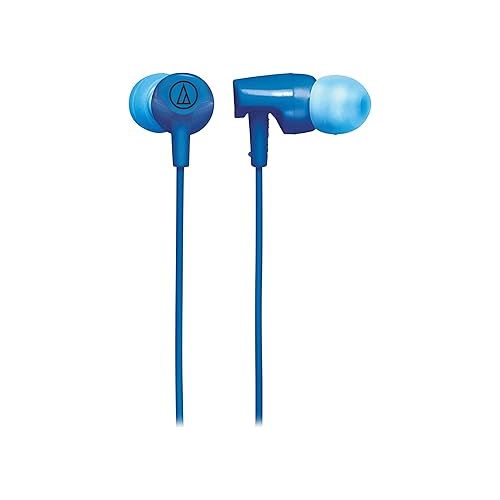 오디오테크니카 Audio-Technica SonicFuel in-Ear Earbud Headphones with in-line Mic & Control (2-Pack, ATH-CLR100iSBL) Bundle