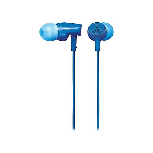 오디오테크니카 Audio-Technica SonicFuel in-Ear Earbud Headphones with in-line Mic & Control (2-Pack, ATH-CLR100iSBL) Bundle