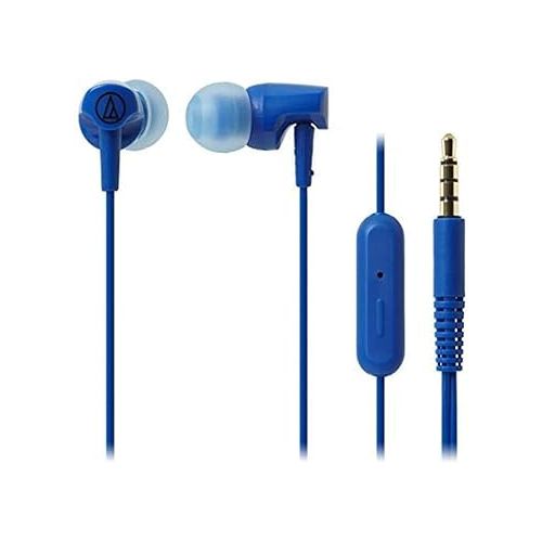 오디오테크니카 Audio-Technica SonicFuel in-Ear Earbud Headphones with in-line Mic & Control (2-Pack, ATH-CLR100iSBL) Bundle