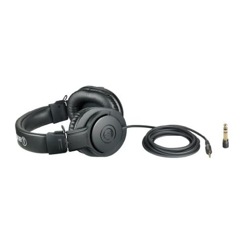 오디오테크니카 [아마존베스트]Audio-Technica ATH-M20x Professional Studio Monitor Headphones, Black