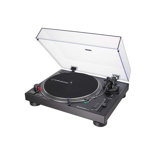 오디오테크니카 Audio-Technica AT-LP120XUSB Direct-Drive Turntable (Analog & USB), Black, Hi-Fidelity, Plays 33 -1/3, 45, and 78 RPM Records, Convert Vinyl to Digital, Anti-Skate Control, Variable