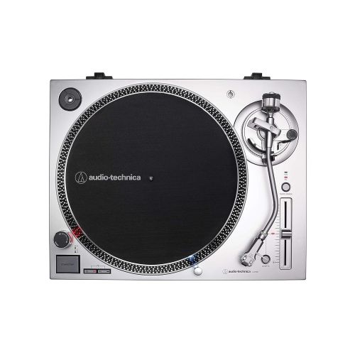 오디오테크니카 Audio-Technica AT-LP120XUSB Direct-Drive Turntable (Analog & USB), Silver, Hi-Fidelity, Plays 33 -1/3, 45, and 78 RPM Records, Convert Vinyl to Digital, Anti-Skate Control, Variabl