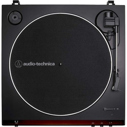 오디오테크니카 Audio-Technica At-LP60X-BW Fully Automatic Belt-Drive Stereo Turntable, Hi-Fi, 2 Speed, Dust Cover, Anti-Resonance, Die-Cast Aluminum Platter: Electronics