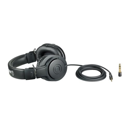 오디오테크니카 Audio-Technica ATH-M20x Professional Studio Monitor Headphones, Black