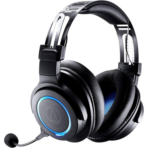 오디오테크니카 Audio-Technica ATH-G1WL Premium Wireless Gaming Headset for Laptops, PCs, & Macs, 2.4GHz, 7.1 Surround Sound Mode, USB Type-A, Black, Adjustable