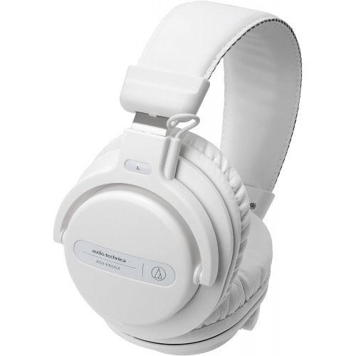 오디오테크니카 Audio-Technica ATH-PRO5XWH Professional Closed-Back Dynamic Over-Ear DJ Monitor Headphones, White