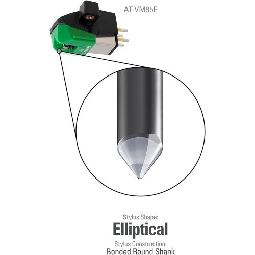 오디오테크니카 Audio-Technica AT-VM95E Dual Moving Magnet Turntable Cartridge