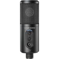 Audio-Technica ATR2500X-USB Cardioid Condenser USB Microphone Bundle with Knox Gear Pop Filter, Boom Arm and Headphones (4 Items)