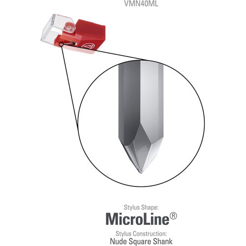 오디오테크니카 Audio-Technica VMN40ML MicroLine Nude Replacement Turntable Stylus