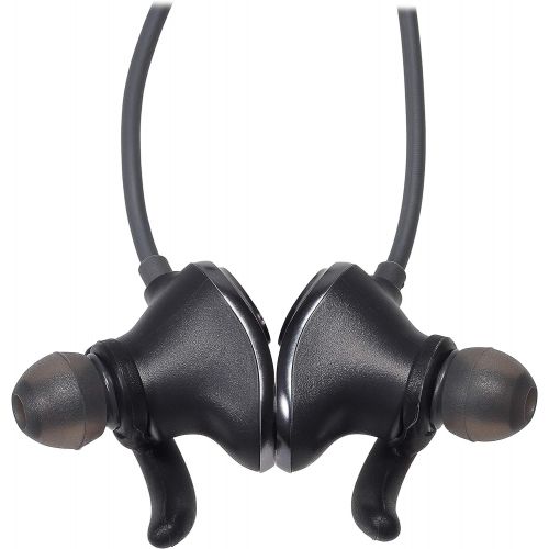 오디오테크니카 Audio-Technica ATH-SPORT90BTBK SonicSport Wireless in-Ear Headphones, Black