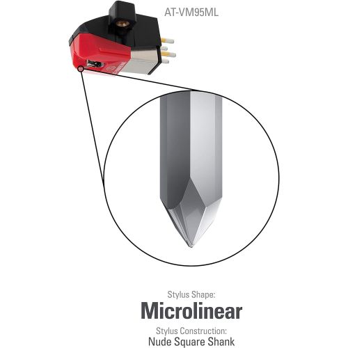 오디오테크니카 Audio-Technica AT-VM95ML Dual Moving Magnet Turntable Cartridge