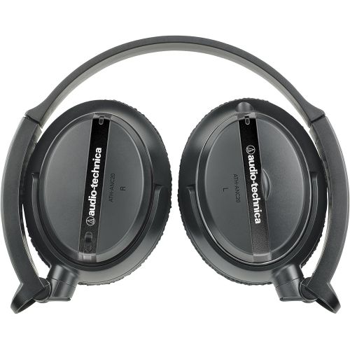 오디오테크니카 Audio Technica ATH-ANC20 QuietPoint Active Noise Cancelling On-Ear Headphones