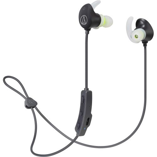 오디오테크니카 Audio-Technica ATH-SPORT60BTBK SonicSport Wireless in-Ear Headphones, Black