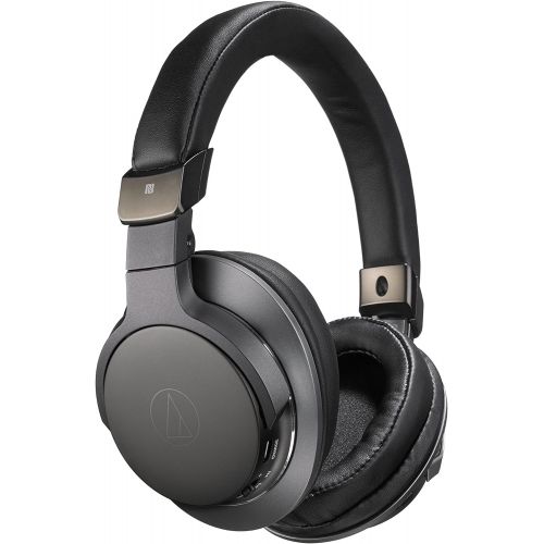 오디오테크니카 Audio-Technica ATH-SR6BTBK Bluetooth Wireless Over-Ear High Resolution Headphones with Mic & Control, Black