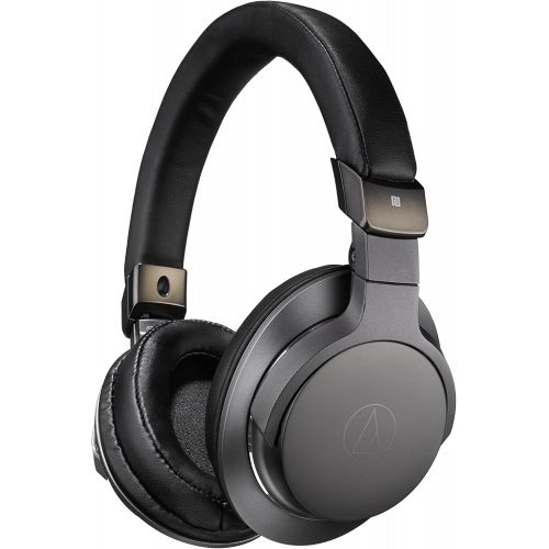 오디오테크니카 Audio-Technica ATH-SR6BTBK Bluetooth Wireless Over-Ear High Resolution Headphones with Mic & Control, Black