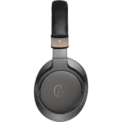 오디오테크니카 Audio-Technica ATH-SR6BTBK Bluetooth Wireless Over-Ear High Resolution Headphones with Mic & Control, Black