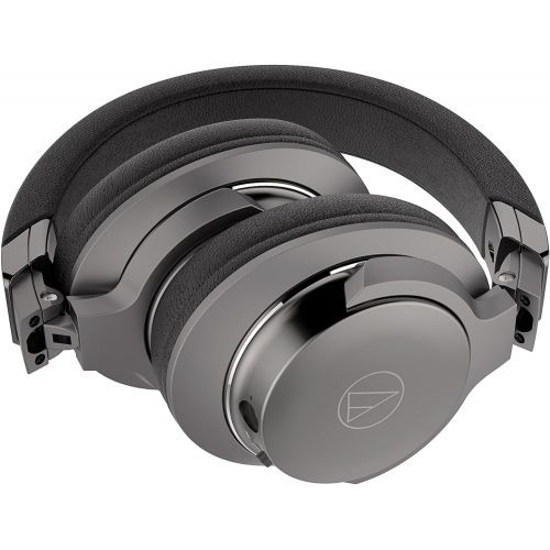 오디오테크니카 Audio-Technica ATH-SR6BTBK Bluetooth Wireless Over-Ear High Resolution Headphones with Mic & Control, Black