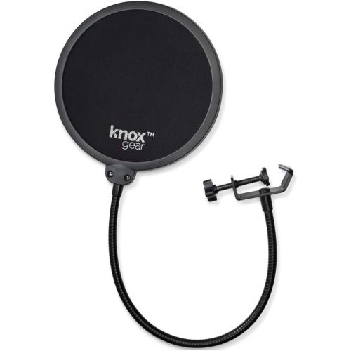 오디오테크니카 Audio-Technica ATR2100X-USB USB/XLR Microphone Bundle with Knox Gear Pop Filter and TH-03 Headphones (3 Items)