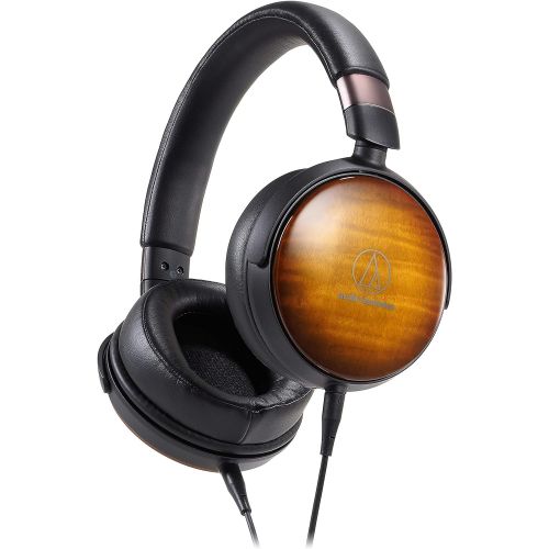 오디오테크니카 Audio-Technica ATH-WP900 Over-Ear High-Resolution Headphones, Flame Maple/Black