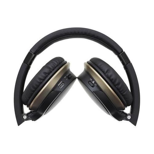 오디오테크니카 Audio-Technica ATH-AR3BTBK SonicFuel Bluetooth Wireless On-Ear Headphones with Mic & Control, Black